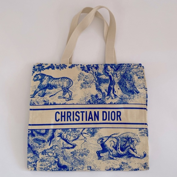 Limited Edition Christian Dior Diorriviera Rattan Tote Bag - Picture 5 of 6